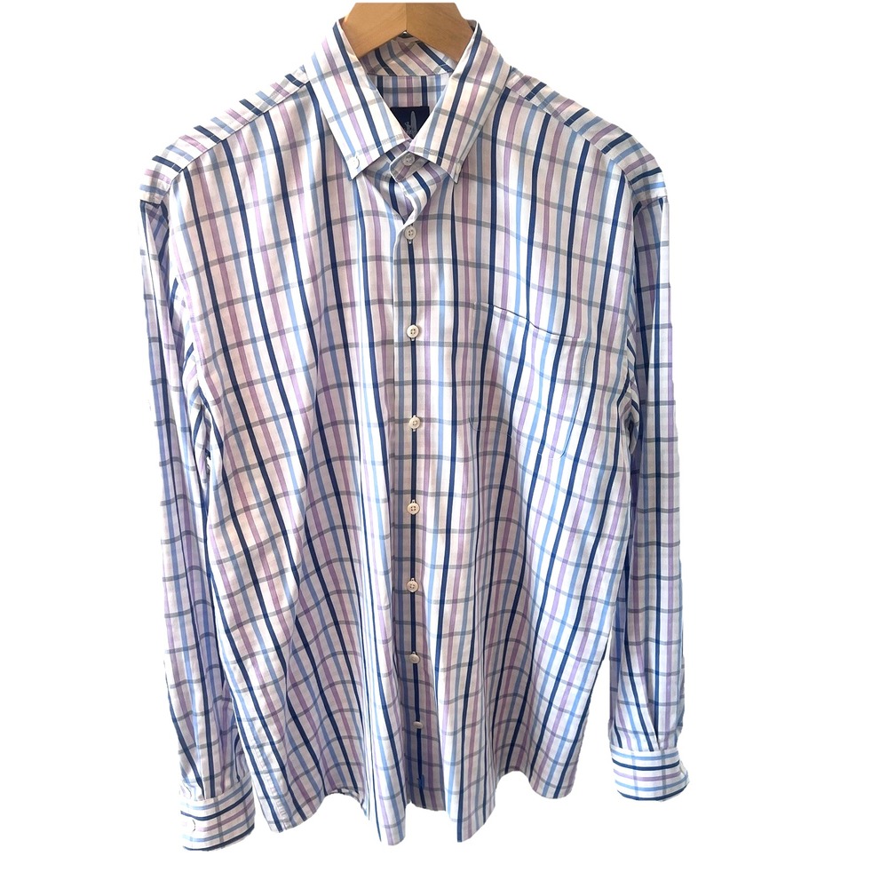 Johnnie O Prep-formance Bamboo Blend Performance Button Down Shirt Mens Medium